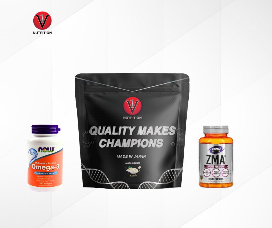 Combo Tăng Cân Khỏe Mạnh ( V1 mass + Omega 200v + ZMA)