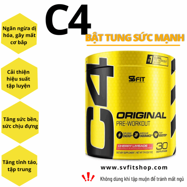 C4 OriginaI 30 lần dùng - pre workout siêu mạnh